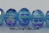CLG46 13 inches 9*12mm faceted rondelle handmade lampwork beads