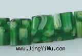 CLG565 16 inches 8*8mm cube lampwork glass beads wholesale