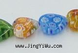 CLG580 16 inches 12*12mm heart lampwork glass beads wholesale