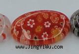 CLG591 16 inches 18*25mm oval lampwork glass beads wholesale