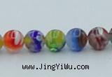 CLG600 16 inches 6mm round lampwork glass beads wholesale