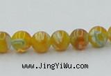 CLG601 16 inches 6mm round lampwork glass beads wholesale