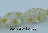 CLG614 3PCS 16 inches 10*16mm rice lampwork glass beads wholesale