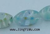 CLG615 3PCS 16 inches 10*16mm rice lampwork glass beads wholesale