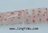 CLG619 5PCS 16 inches 10*14mm rectangle lampwork glass beads wholesale