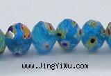 CLG65 15 inches 8*10mm faceted rondelle handmade lampwork beads