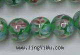 CLG753 15.5 inches 10mm round lampwork glass beads wholesale