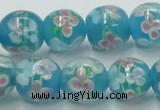 CLG755 15.5 inches 10mm round lampwork glass beads wholesale