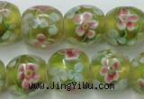 CLG761 15 inches 12mm round lampwork glass beads wholesale