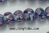 CLG768 14.5 inches 8*12mm rondelle lampwork glass beads wholesale