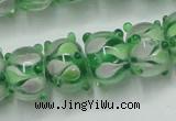 CLG778 14 inches 7*10mm rondelle lampwork glass beads wholesale
