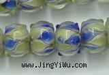 CLG782 14 inches 8*12mm rondelle lampwork glass beads wholesale