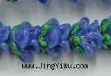 CLG792 15.5 inches 11*13mm rose lampwork glass beads wholesale