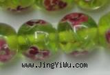 CLG877 14 inches 14mm round lampwork glass beads wholesale