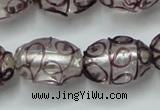 CLG885 2PCS 16 inches 12*18mm oval lampwork glass beads wholesale