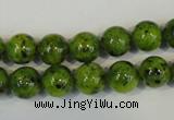 CLJ230 15.5 inches 10mm round dyed sesame jasper beads wholesale