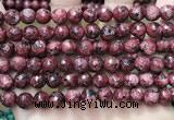CLJ556 15.5 inches 6mm,8mm,10mm & 12mm faceted round sesame jasper beads