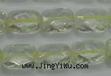CLQ101 15 inches 13*18mm faceted rectangle natural lemon quartz beads