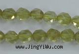 CLQ302 15.5 inches 8mm faceted nuggets lemon quartz beads