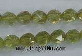 CLQ303 15.5 inches 10mm faceted nuggets lemon quartz beads