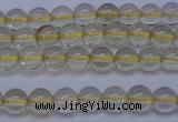 CLQ350 15 inches 4mm round natural lemon quartz beads wholesale