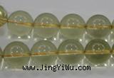 CLQ54 15.5 inches 14mm round natural lemon quartz beads wholesale