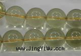 CLQ55 15.5 inches 16mm round natural lemon quartz beads wholesale