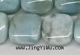 CLR131 15.5 inches 10*10mm square natural larimar gemstone beads