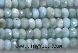 CLR159 15 inches 2*3mm faceted rondelle larimar beads wholesale
