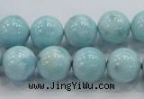 CLR18 15.5 inches 12mm round grade A natural larimar gemstone beads