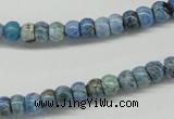 CLR200 15.5 inches 4*6mm rondelle larimar gemstone beads