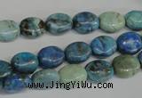 CLR214 15.5 inches 8*10mm oval larimar gemstone beads