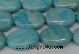 CLR374 15.5 inches 13*18mm oval dyed larimar gemstone beads