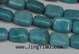 CLR390 15.5 inches 8*10mm rectangle dyed larimar gemstone beads