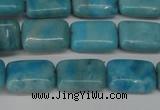 CLR391 15.5 inches 8*12mm rectangle dyed larimar gemstone beads