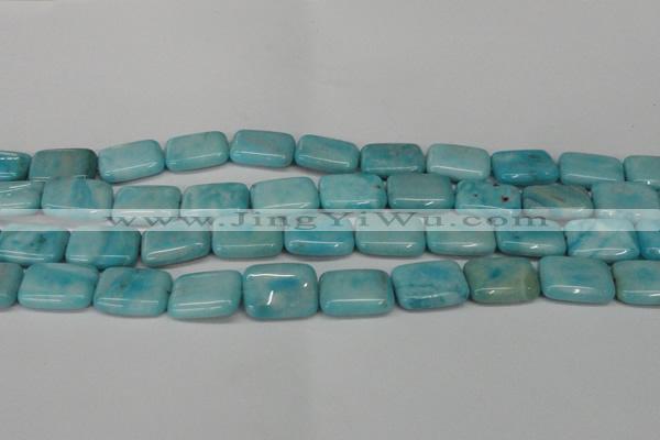 CLR393 15.5 inches 12*16mm rectangle dyed larimar gemstone beads