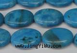 CLR422 15.5 inches 12*16mm oval dyed larimar gemstone beads
