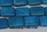 CLR440 15.5 inches 8*12mm rectangle dyed larimar gemstone beads