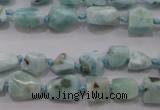 CLR46 15.5 inches 6*7mm – 10*12mm nuggets natural larimar beads