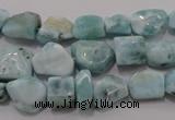 CLR48 15.5 inches 6*7mm – 10*14mm nuggets natural larimar beads