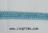 CLR70 15.5 inches 6mm round imitation larimar beads wholesale