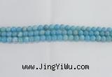 CLR71 15.5 inches 8mm round imitation larimar beads wholesale