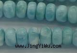 CLR80 15.5 inches 5*8mm rondelle natural larimar gemstone beads
