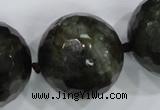CLS03 15.5 inches 30mm faceted round large black labradorite beads