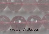 CLS155 15.5 inches 18mm faceted round rose quartz beads