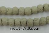 CLV352 15.5 inches 8mm ball dyed lava beads wholesale
