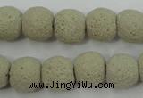 CLV354 15.5 inches 13mm ball dyed lava beads wholesale