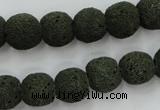 CLV385 15.5 inches 12mm ball dyed lava beads wholesale