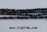 CLV521 15.5 inches 6mm round mixed lava beads wholesale