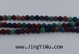 CLV522 15.5 inches 8mm round mixed lava beads wholesale